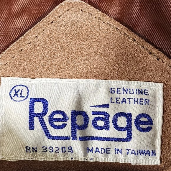 Repage Suede Leather and Knit Sweater Jacket 1980's RN 39209 Size XL - Picture 4 of 11